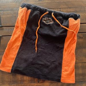 Vintage Harley-Davidson Motorcycle Bikers Graphic Strapless Top Size Medium